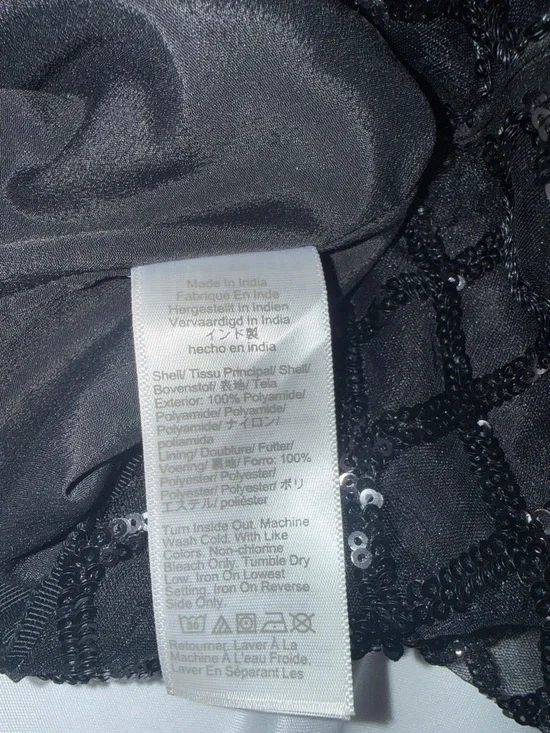 J. Crew Black Sequined Lattice Pencil Skirt - Picture 4 of 8